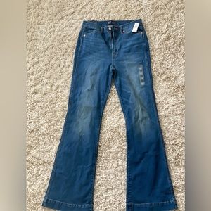 Gap high rise flare jeans
